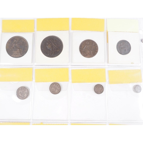 359 - Two albums of British silver and other coinage from King Charles II to the present day