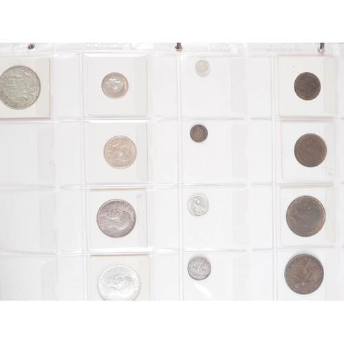 359 - Two albums of British silver and other coinage from King Charles II to the present day