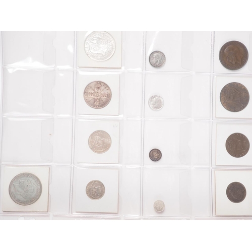 359 - Two albums of British silver and other coinage from King Charles II to the present day