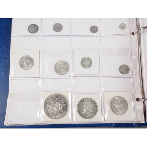 359 - Two albums of British silver and other coinage from King Charles II to the present day