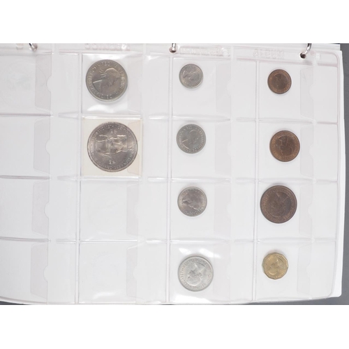 359 - Two albums of British silver and other coinage from King Charles II to the present day