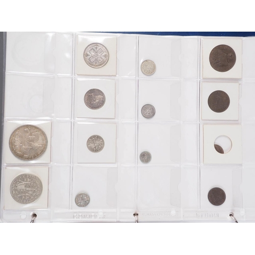 359 - Two albums of British silver and other coinage from King Charles II to the present day