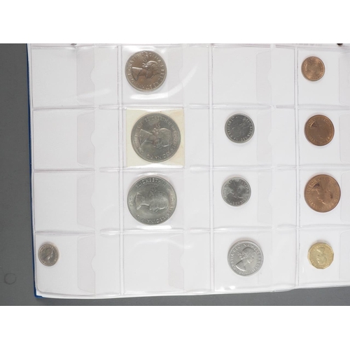 359 - Two albums of British silver and other coinage from King Charles II to the present day