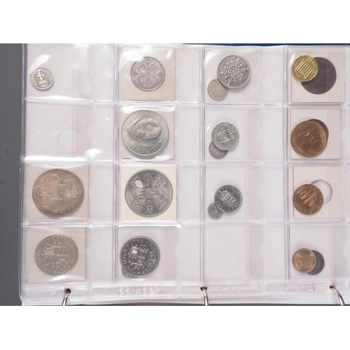 359 - Two albums of British silver and other coinage from King Charles II to the present day