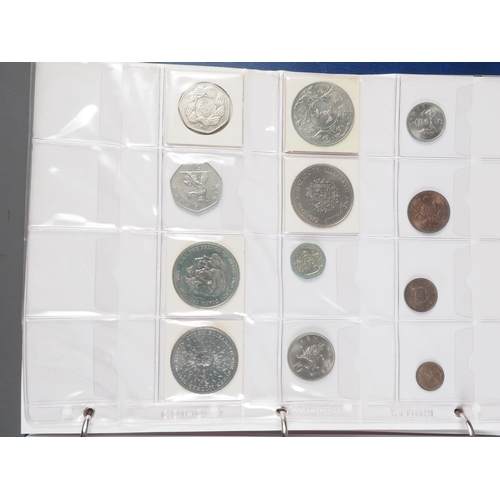 359 - Two albums of British silver and other coinage from King Charles II to the present day