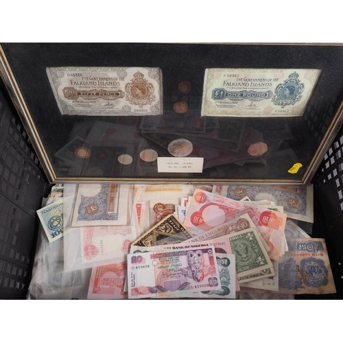 381 - A large selection of British and world banknotes