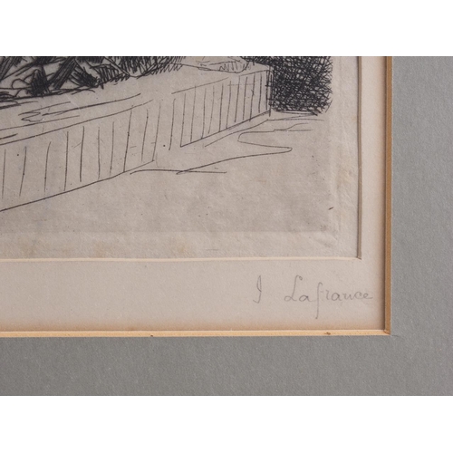 392 - Jules-Isidore Lafrance: an etching, 