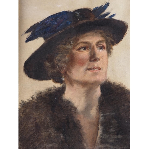 462 - William Gordon Burn Murdoch: early 20th century oil on canvas, portrait of a woman, 22