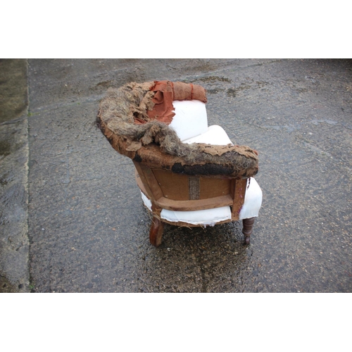 549 - A tub armchair (for re-upholstery)