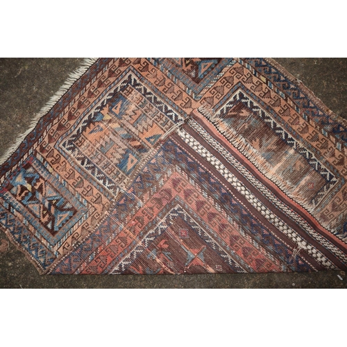 625 - A Bokhara rug with twelve guls, 42