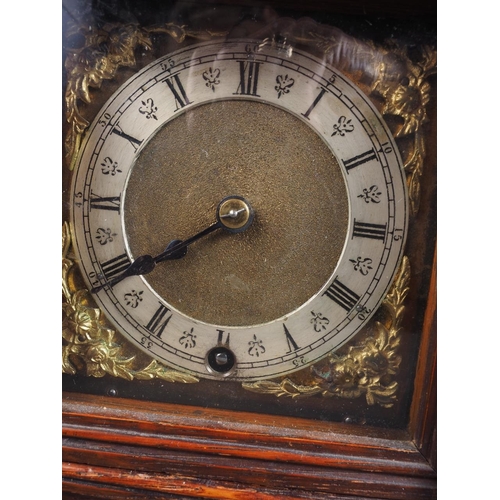 96 - A brass cased carriage clock, 4 1/2