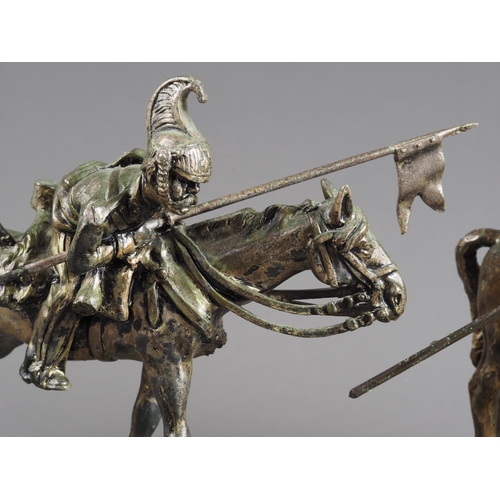 107 - A bronze cavalryman, 