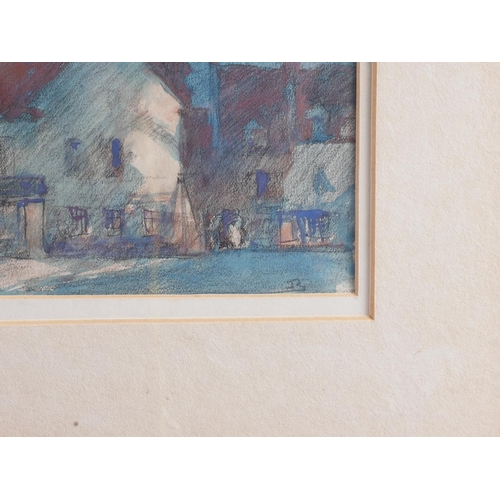 448 - Frank Brangwyn: chalk and watercolour, 