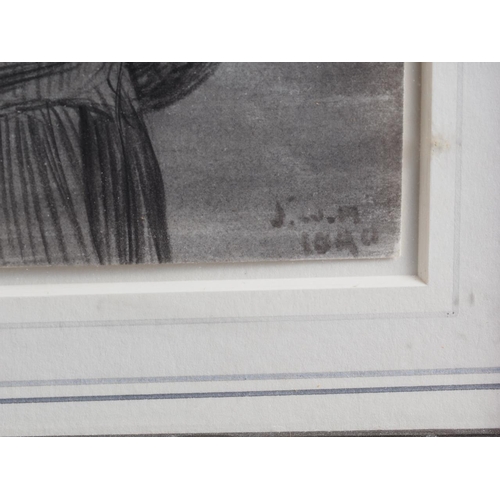 449 - S W A, 1894: monochrome wash study, 