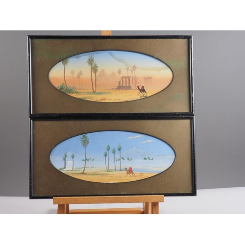 455 - A pair of 1930s gouaches, Egyptian scenes, 5