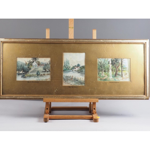 456 - Three early 20th century watercolours, 