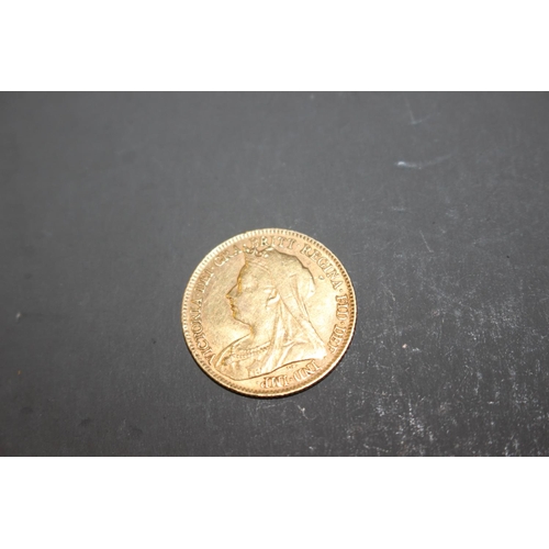 334 - A gold half sovereign, dated 1897