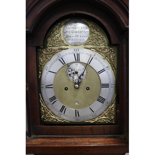 551 - A late Georgian provincial oak long case clock with eight-day striking movement, by Naftels Clockmak... 