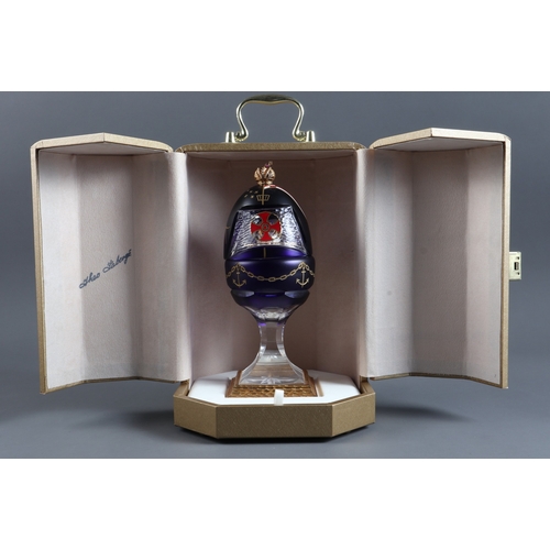 382 - Theo Faberge silver-gilt mounted cut crystal, 