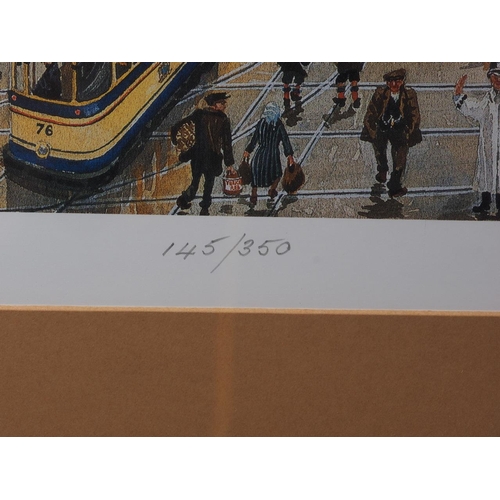 460 - George Cunningham: a set of six Sheffield City street scene limited edition prints, 250/250, in stri... 