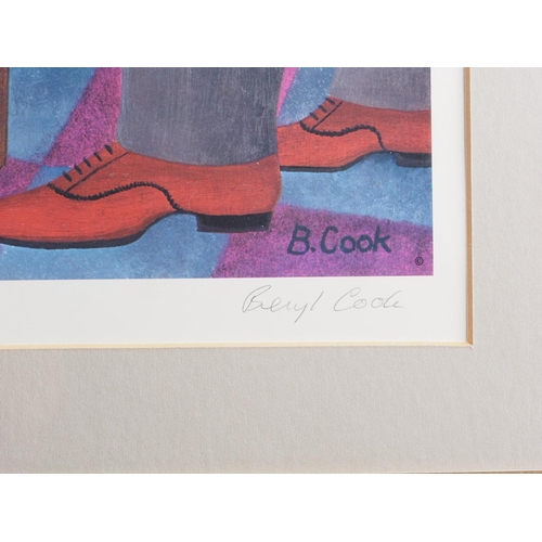 464 - Beryl Cook: a signed colour print, 