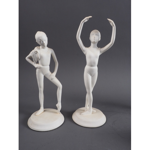 54 - A set of six porcelain figures of ballet dancers, 7