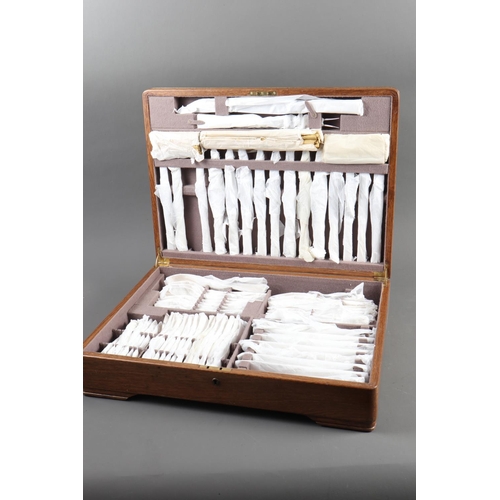 216 - A Mappin & Webb canteen of silver plated cutlery