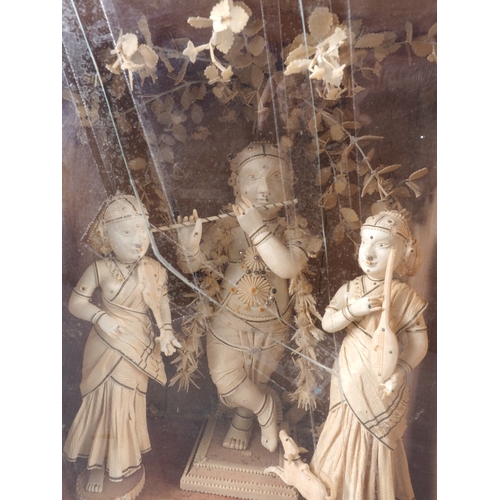 149 - An Indian carved wood 