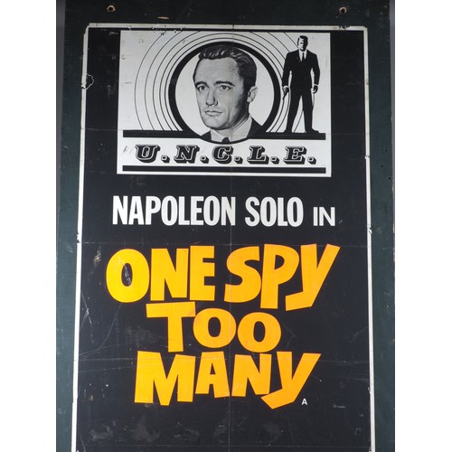 398 - A “Death in the Sun” by Jurgen Goslar film poster (folded), a 1961 USSR booklet and an U.N.C.L.E. ad... 