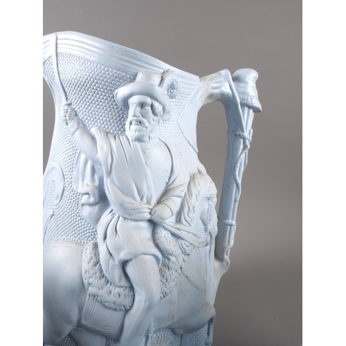 12 - A 19th century relief moulded jug with 