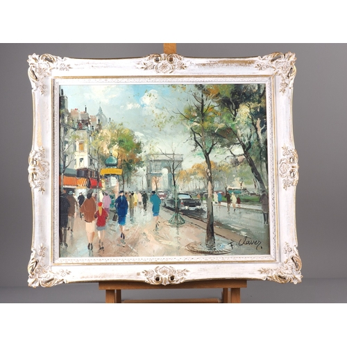 465 - F Claver: oil on canvas, 