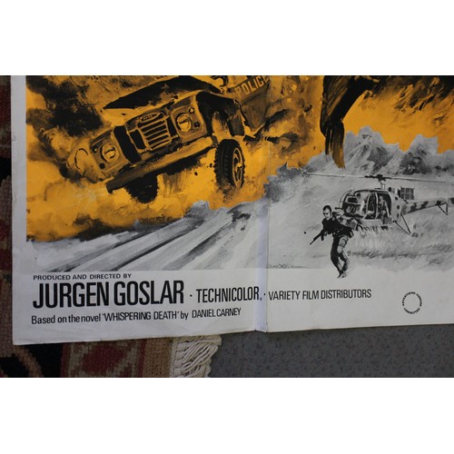 398 - A “Death in the Sun” by Jurgen Goslar film poster (folded), a 1961 USSR booklet and an U.N.C.L.E. ad... 