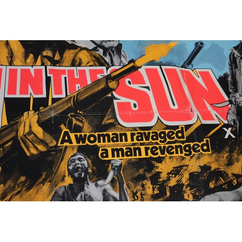 398 - A “Death in the Sun” by Jurgen Goslar film poster (folded), a 1961 USSR booklet and an U.N.C.L.E. ad... 