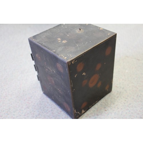 147 - Two Gothic style bible stands, a number of lacquered boxes etc, and an embroidered velvet table runn... 