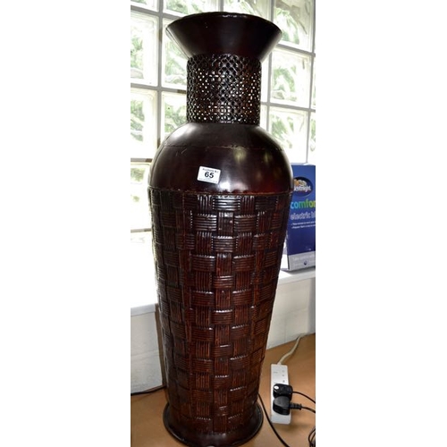 65 - Tall Bronze Effect Vase