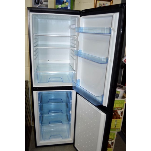 8 - LEC Black Fridge Freezer