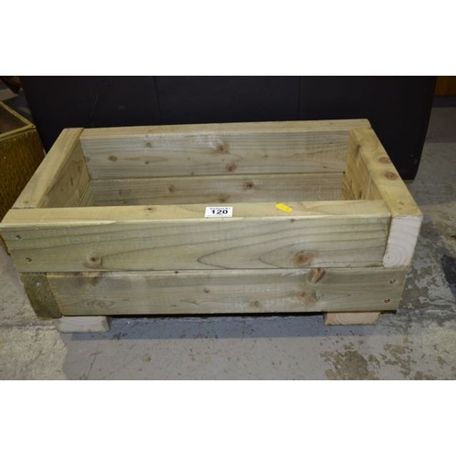 120 - Rectangular Wooden Planter