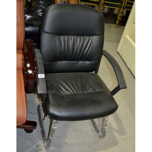 464 - Black Cantilever Chair