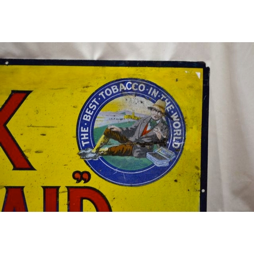 17 - Vintage Irish Mick Mc Quaid Metal Tobacco Sign