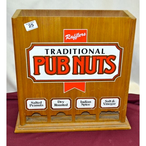 25 - Wooden Pub Nuts Dispenser