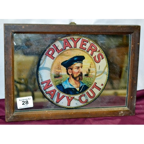 28 - Players Navy Cut Mirror