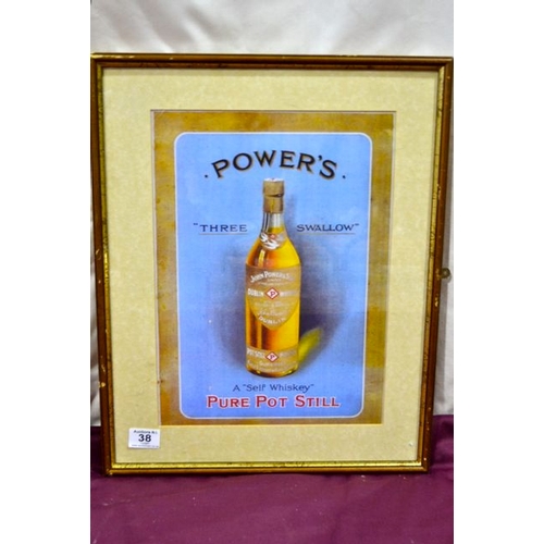 38 - Powers Framed Poster