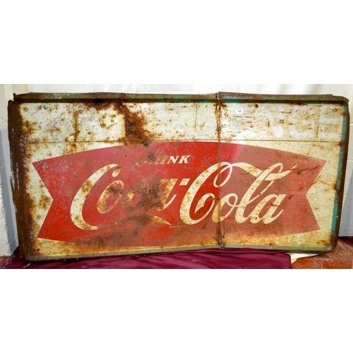 60 - Large Vintage Coca Cola Sign