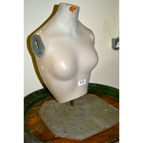 113 - Vintage Torso Mannequin