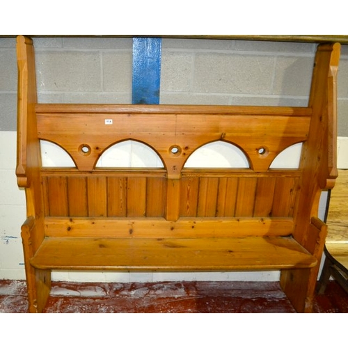 114 - Pine Church Pew