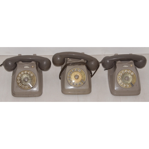 124 - Vintage Telephone x 3