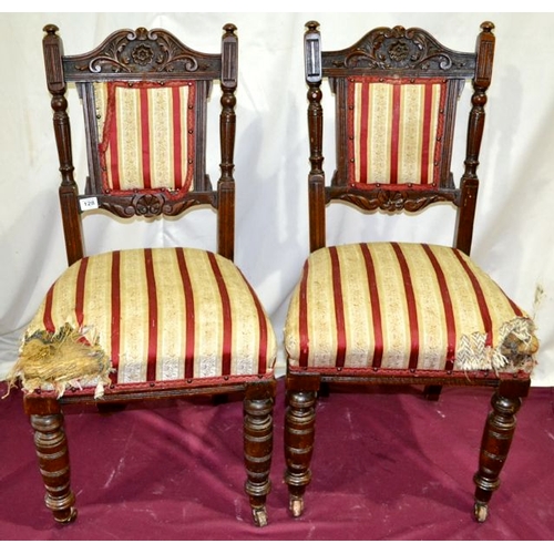 128 - Pair of Antique Dining Chairs