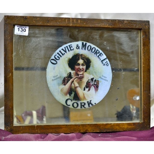 130 - Ogilvie & Moore Cork Vintage Mirror