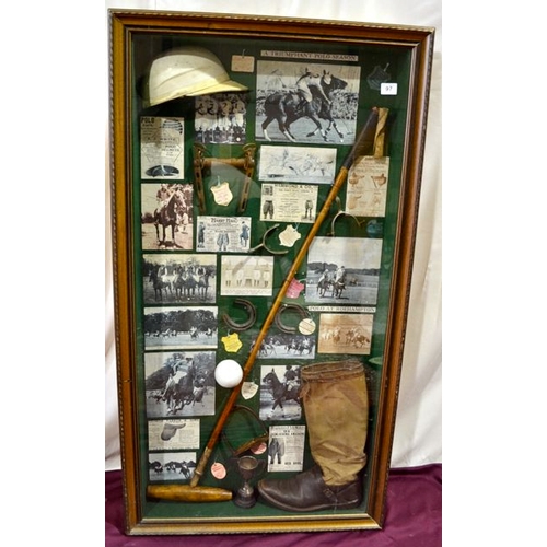 97 - Box Framed Polo Display