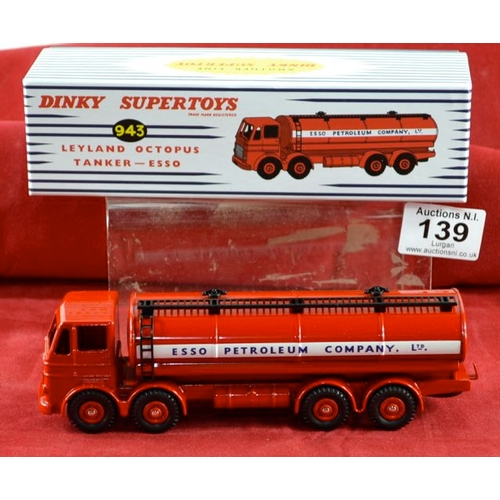 139 - Dinky Supertoys Leyland Octopus Tanker - Esso - Boxed